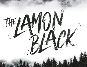 Thelamonblack font