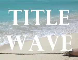 Title Wave font