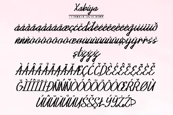 Xabiya Demo font