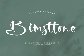 Bimsttone font