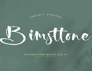 Bimsttone font