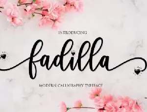 Fadilla Script font