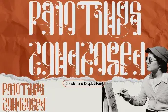 Paintings Condensed Demo font