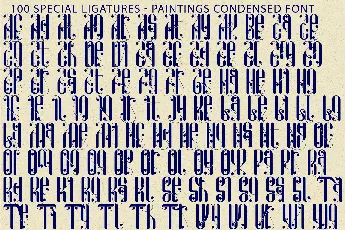 Paintings Condensed Demo font