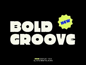 Bold Groove font