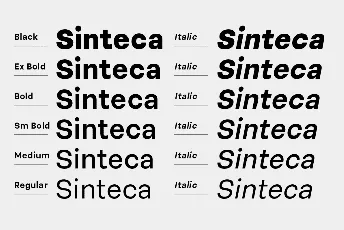 Sinteca font