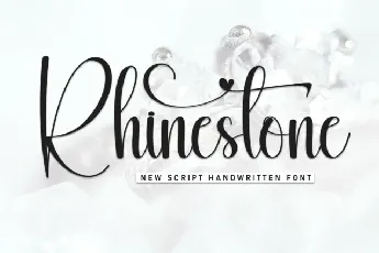 Rhinestone Script font