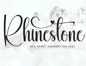 Rhinestone Script font