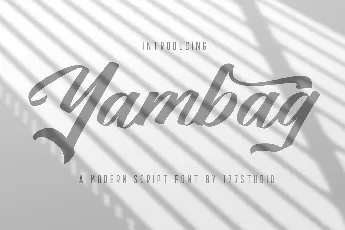 Yambag Modern Script font