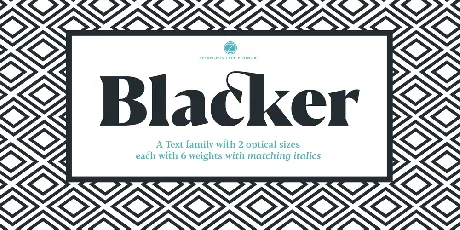 Blacker Serif Family font