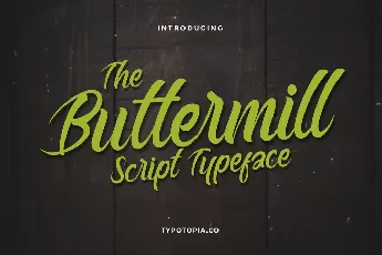 Buttermill font