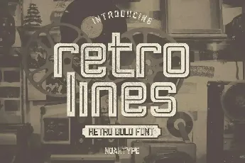 Retro Lines Demo font