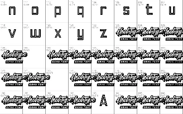 Retro Lines Demo font