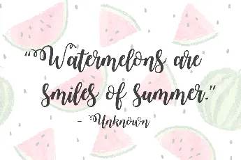 Watermelon Script 2 font