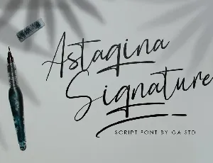 Astagina Signature font