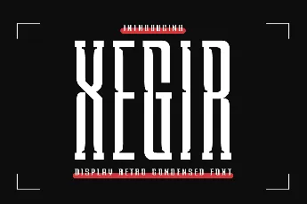 XEGIR font