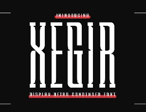 XEGIR font