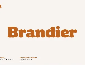 Brandier Trial font