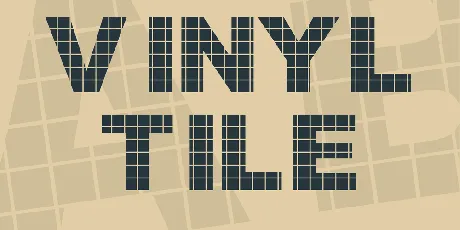 Vinyl Tile font