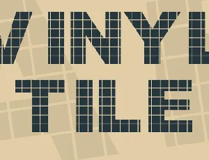 Vinyl Tile font