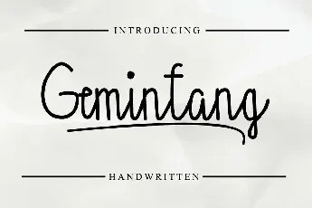 Gemintang Demo font