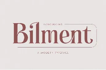 Bilment font