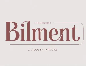 Bilment font