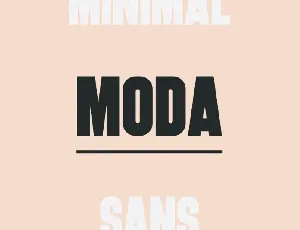 Moda font