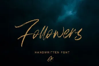 Follower Brush font