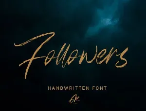 Follower Brush font