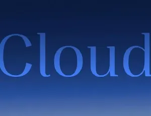 Cloud Serif font