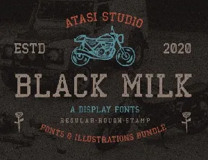 Black Milk Display font