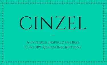 Cinzel Family font