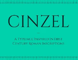 Cinzel Family font