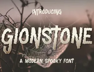 Gionstone Display font