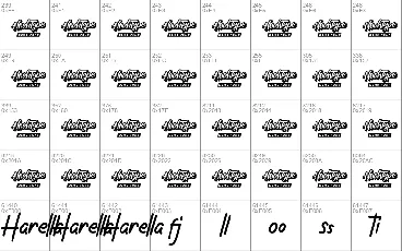 Harella Demo font