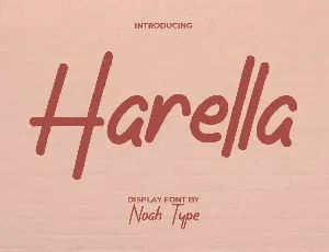 Harella Demo font