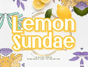 Lemon Sundae Demo font