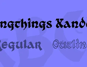 Kingthings Xander font