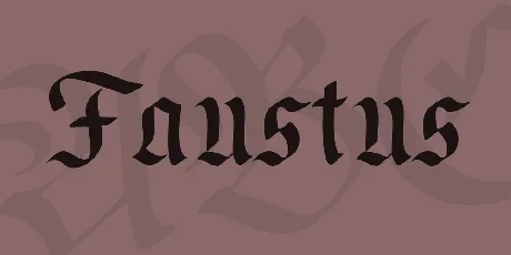 Faustus font