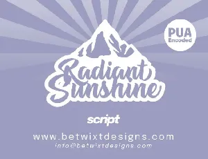 Radiant Sunshine font