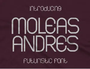 Moleas Andres font