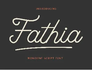 Fathia font