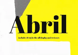 Abril Fatface Serif font