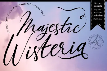 Majestic Wisteria Free font