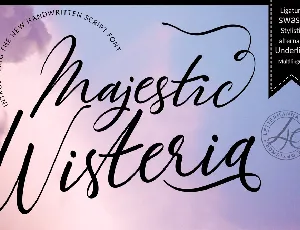 Majestic Wisteria Free font