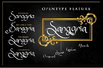 Sanggria font