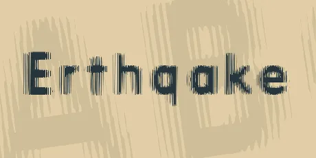 Erthqake font