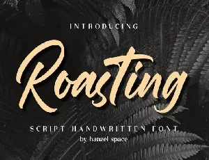 Roasting font