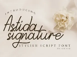 Astida Script font